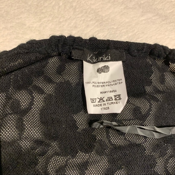 Halter Neck Open Back Transparent Lace Top - Picture 11 of 15